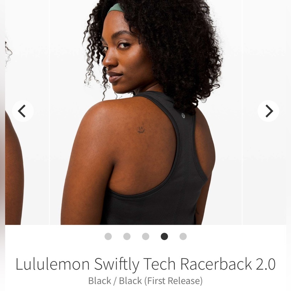Lululemon Swiftly Tech Racerback 2.0 Black (First Release) size 6